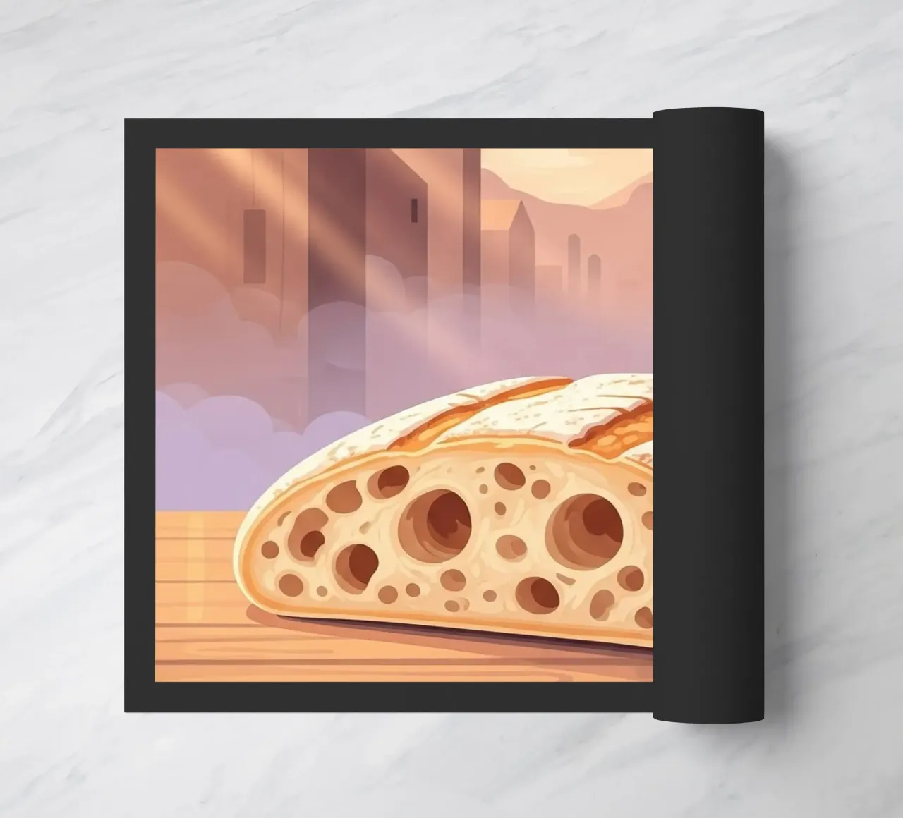 Rustic slipper Fußmatte von FlatPrint Studio