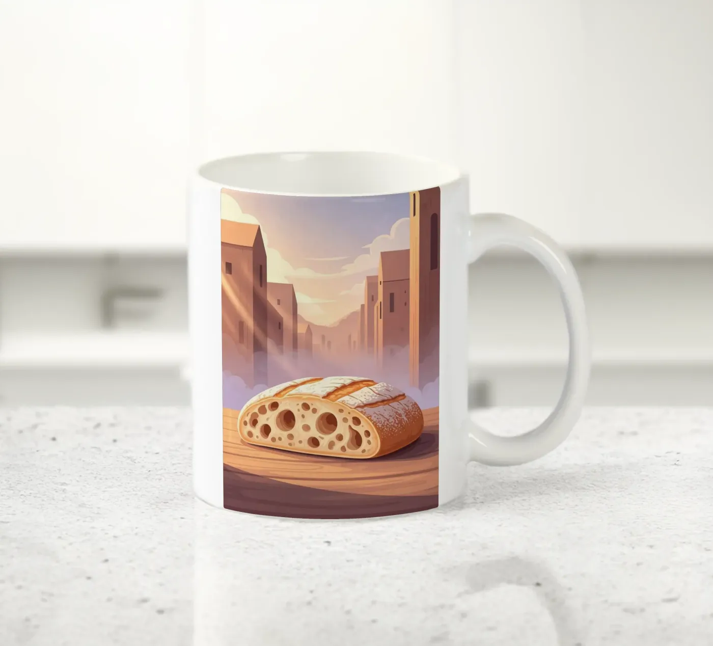 Rustic slipper Keramik Tasse von FlatPrint Studio