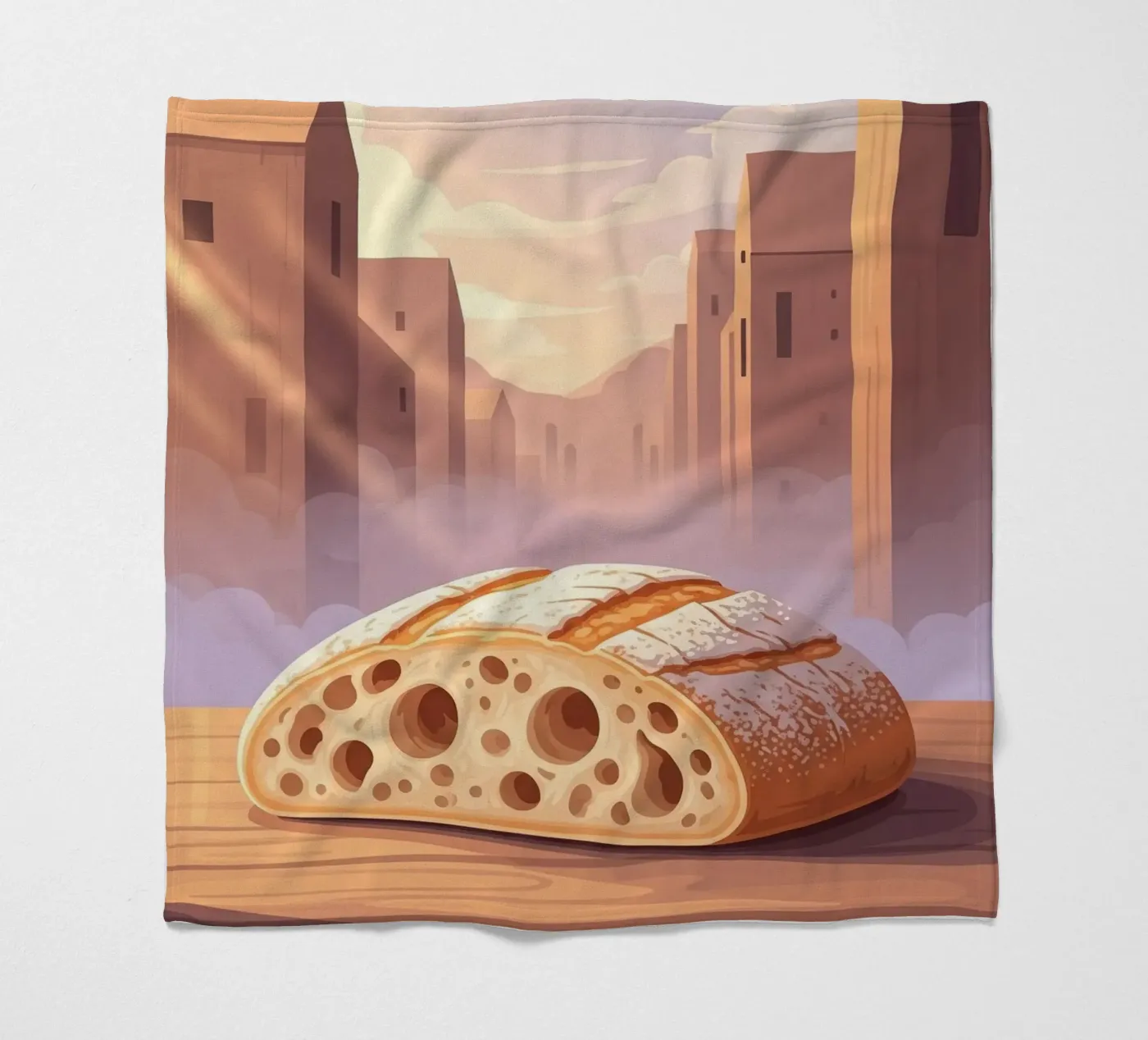 Rustic slipper fleecedeken van FlatPrint Studio
