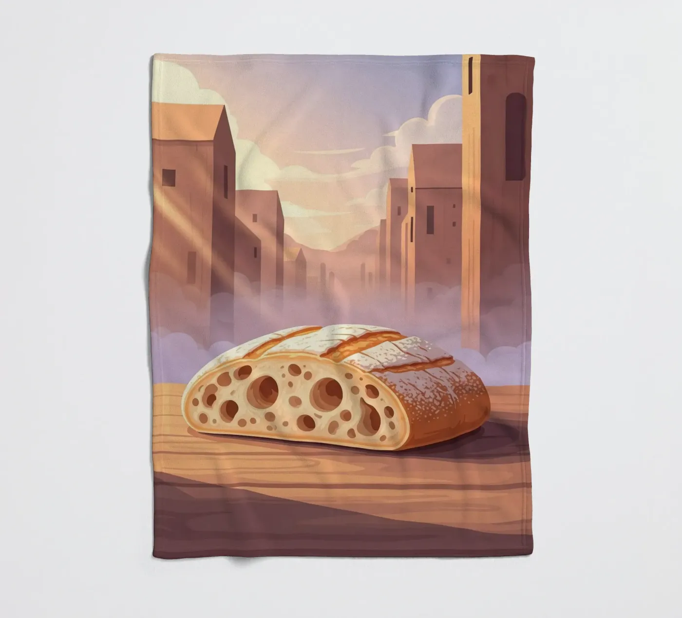 Ciabatta Rustic coperta in pile da FlatPrint Studio