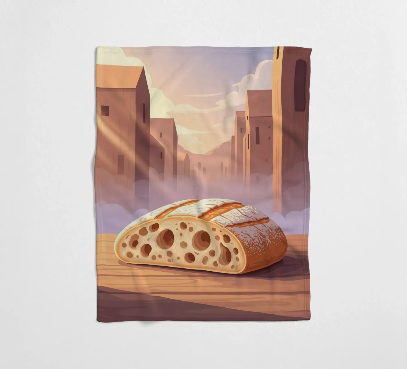 Ciabatta Rustic coperta in pile da FlatPrint Studio