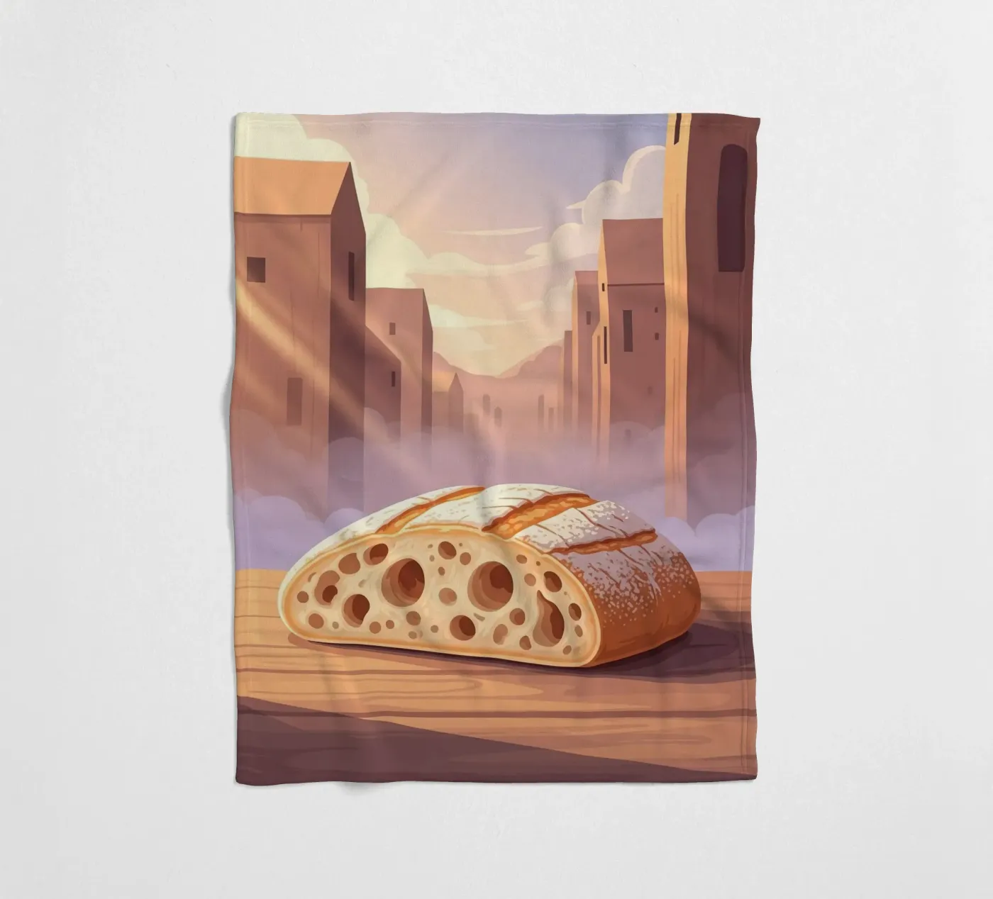 Rustic slipper fleecedeken van FlatPrint Studio