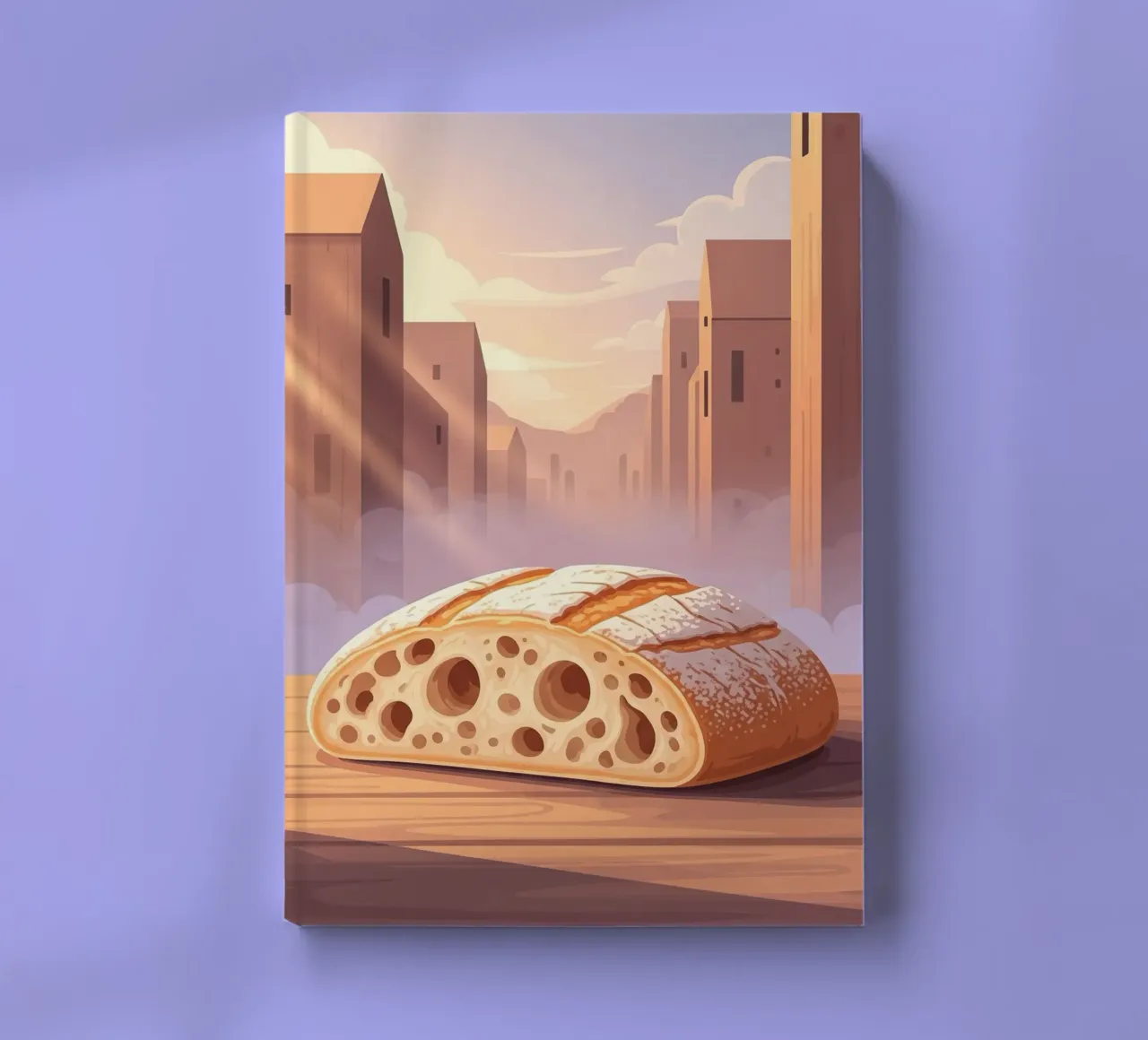 Rustic slipper notebook by FlatPrint Studio