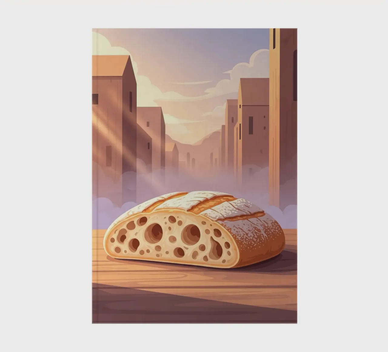 Rustic slipper notebook by FlatPrint Studio