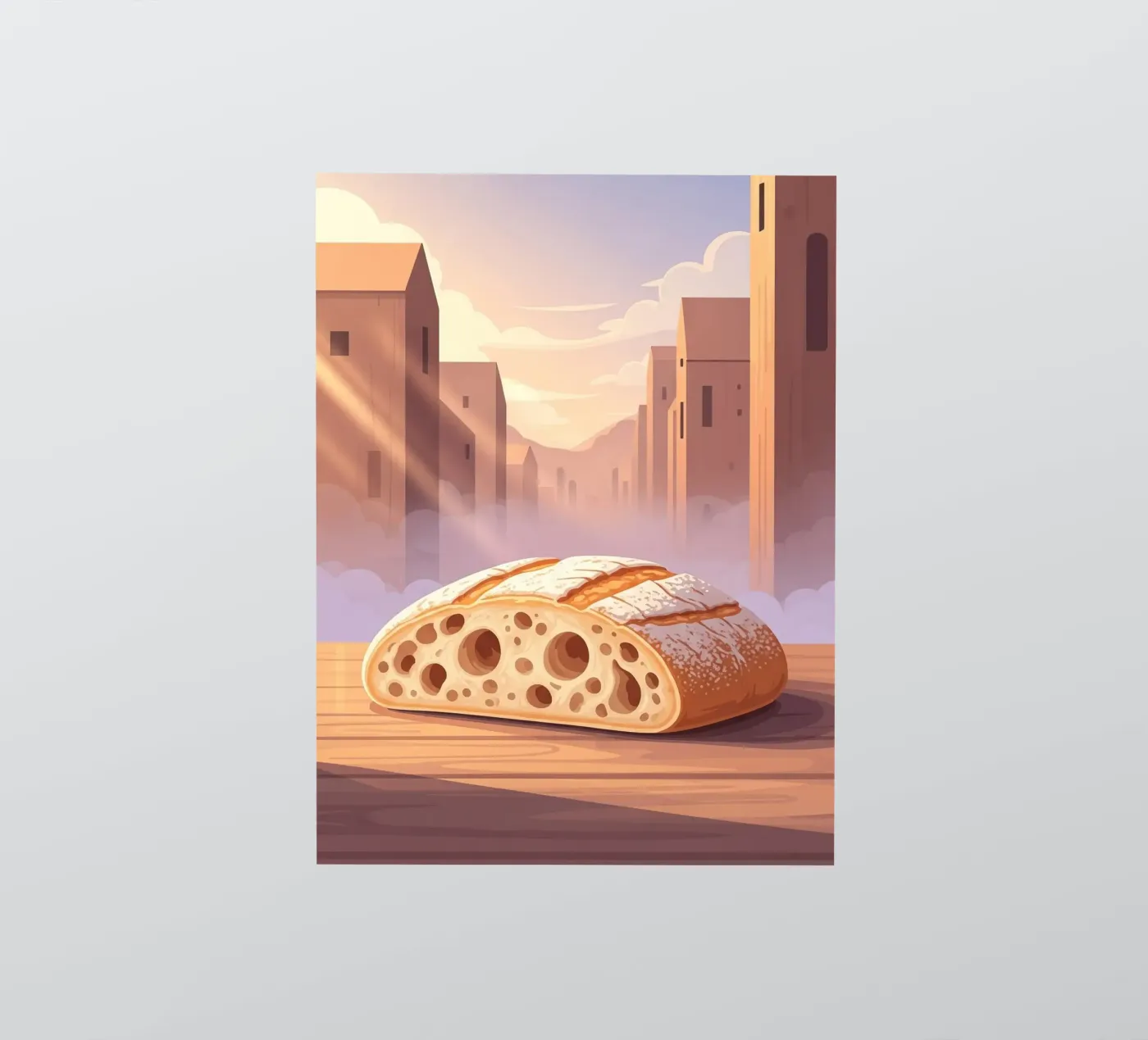Rustic slipper sticker by FlatPrint Studio