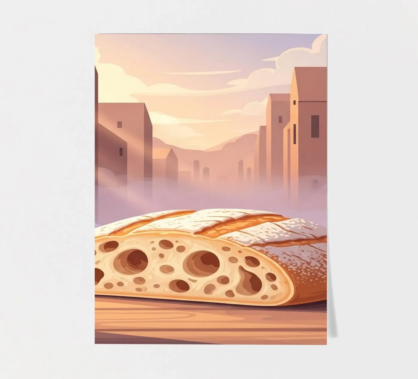 Ciabatta Rustic foglio adesivo da FlatPrint Studio