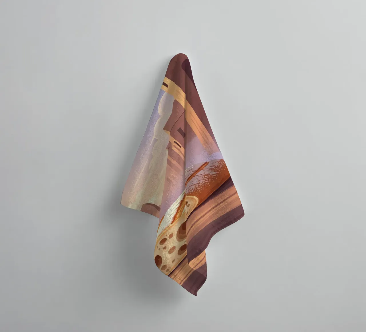 Rustic slipper badhanddoek van FlatPrint Studio