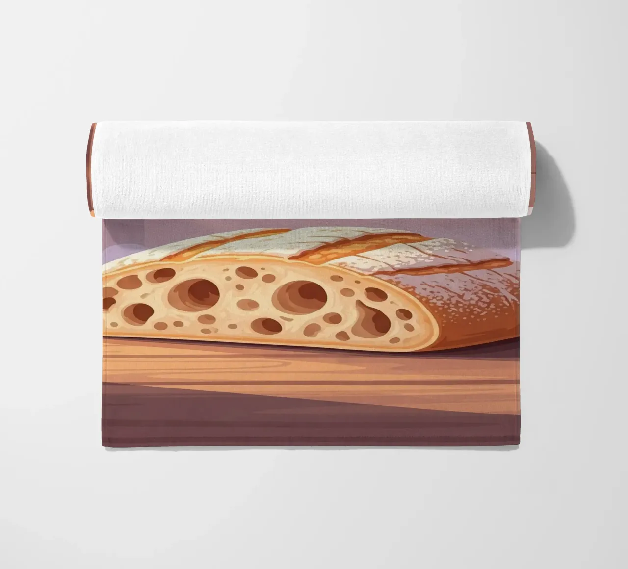 Rustic slipper strandhanddoek van FlatPrint Studio