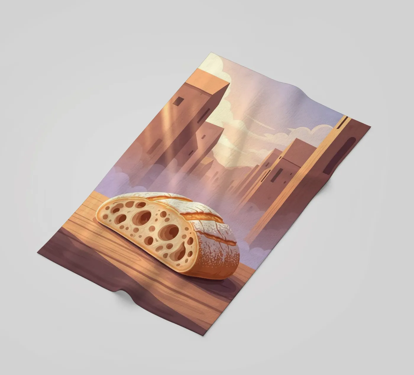 Rustieke slipper strandhanddoek van FlatPrint Studio