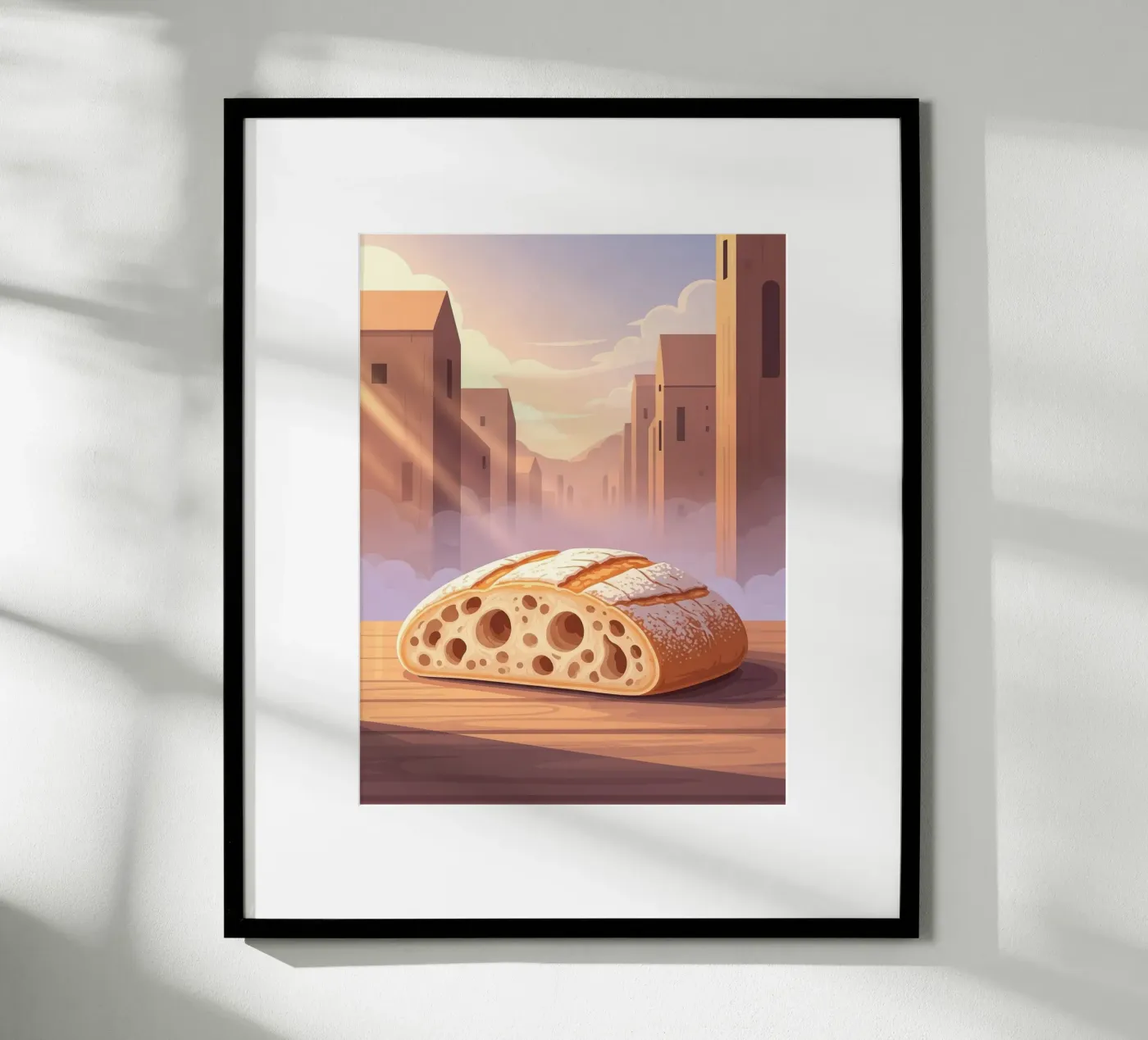 Rustieke slipper poster van FlatPrint Studio