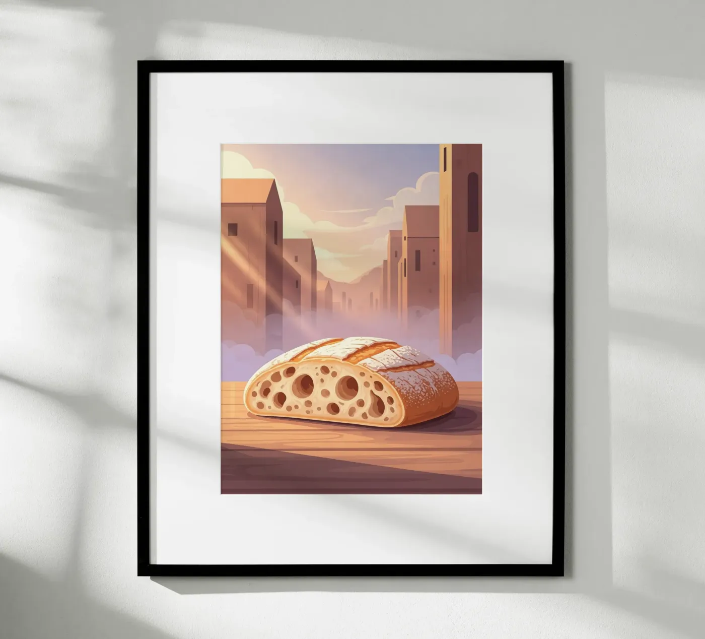 Rustikaler Pantoffel Poster von FlatPrint Studio
