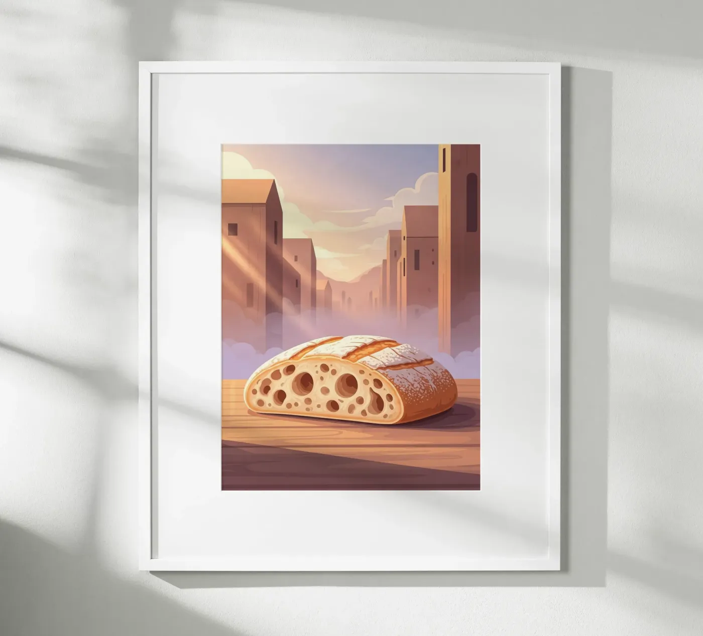 Rustikaler Pantoffel Poster von FlatPrint Studio