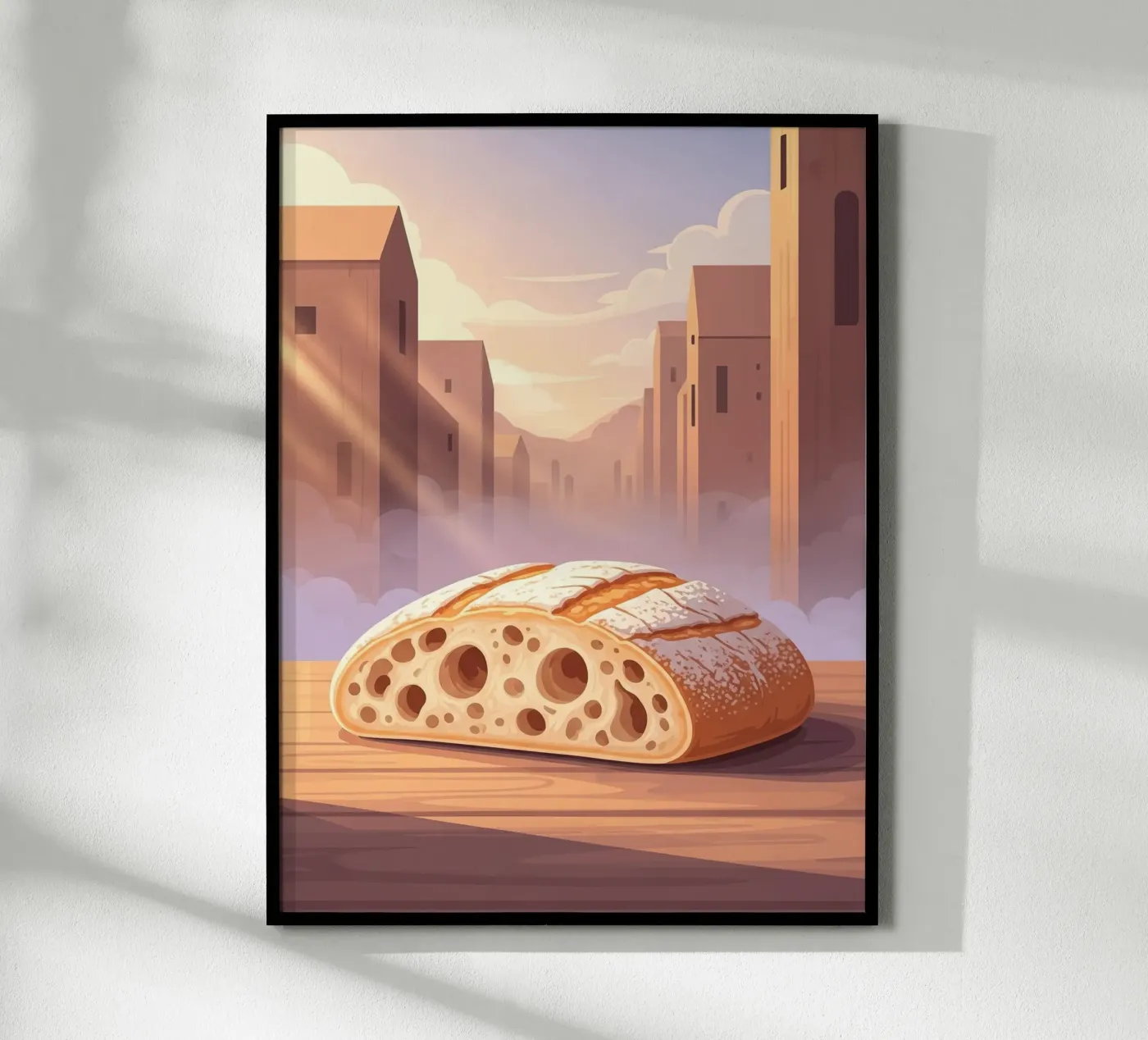 Rustikaler Pantoffel Poster von FlatPrint Studio