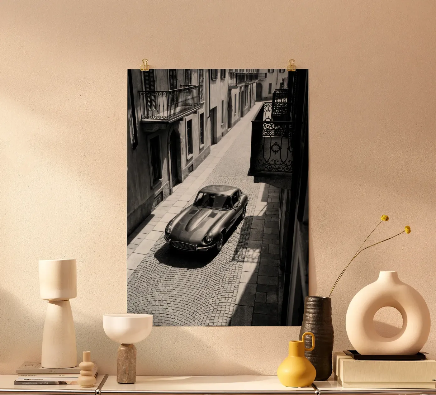 Jaguar E-Type Auto's poster van Hitspost