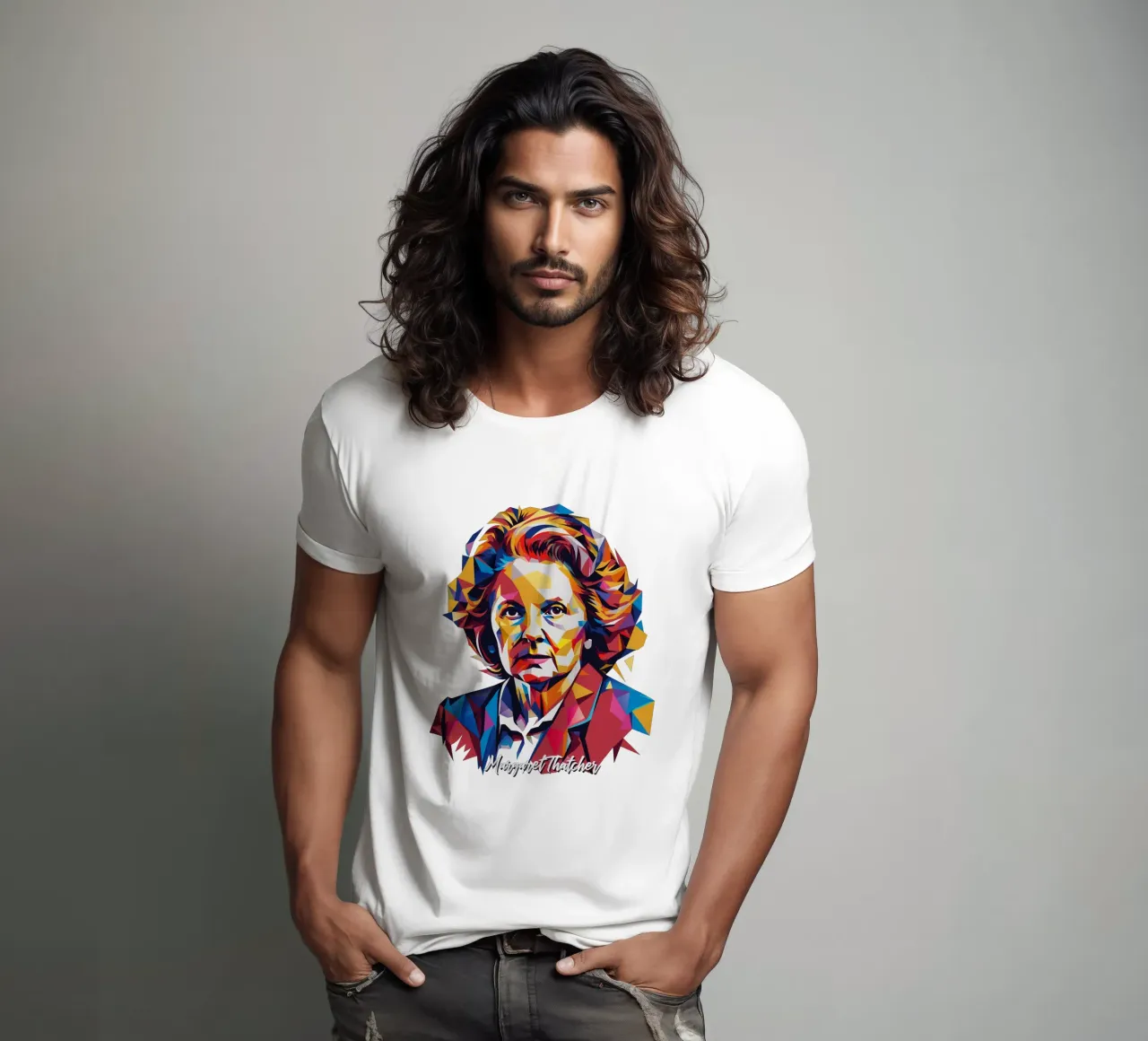Margaret Thatcher WPAP Pop Art t-shirt da vectorartnesia