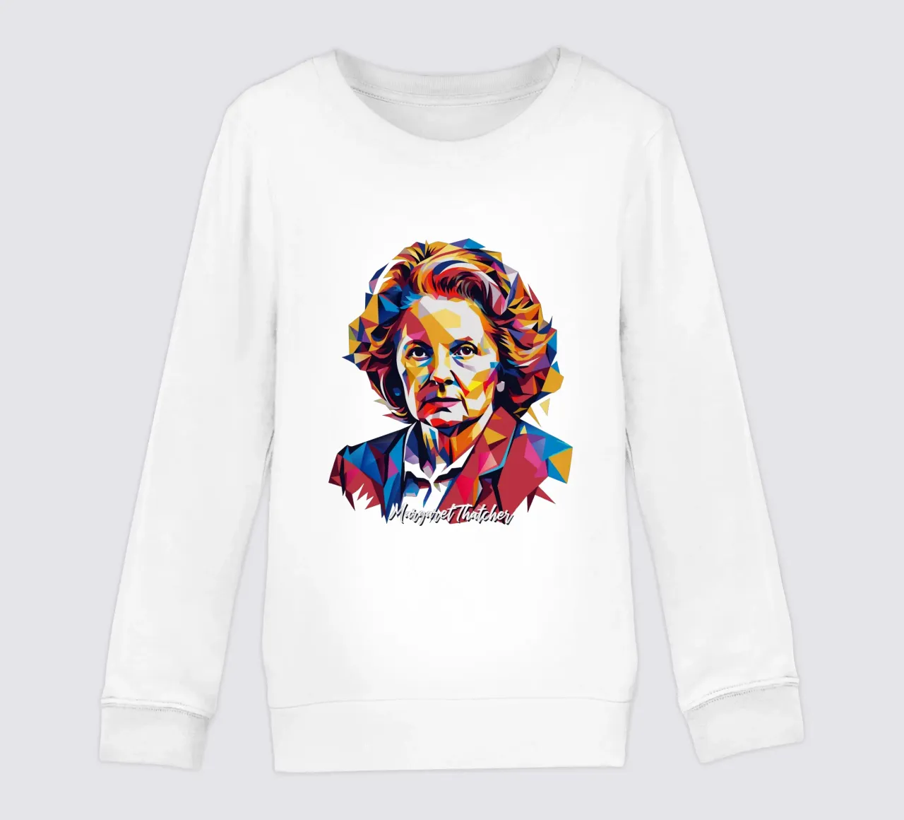 Margaret Thatcher WPAP Pop Art felpa bambino da vectorartnesia