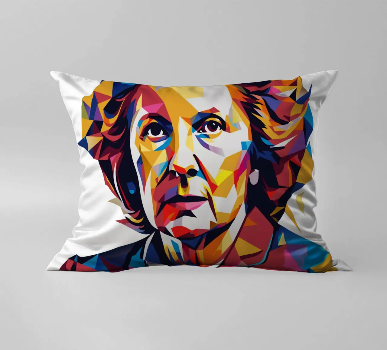 Margaret Thatcher WPAP Pop Art cuscino da vectorartnesia