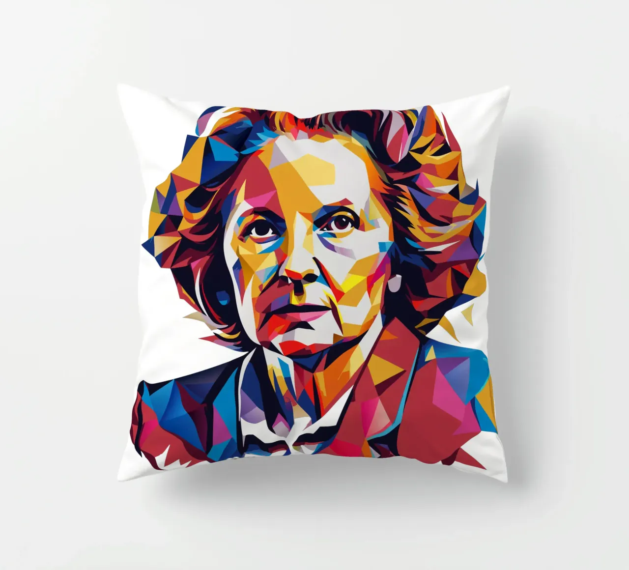 Margaret Thatcher WPAP Pop Art cuscino da vectorartnesia