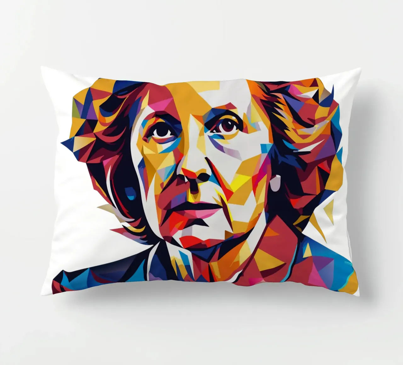 Margaret Thatcher WPAP Pop Art cuscino da vectorartnesia