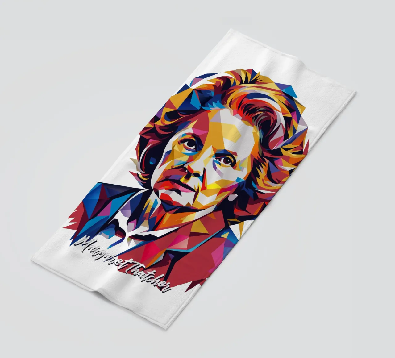 Margaret Thatcher WPAP Pop Art telo mare da vectorartnesia