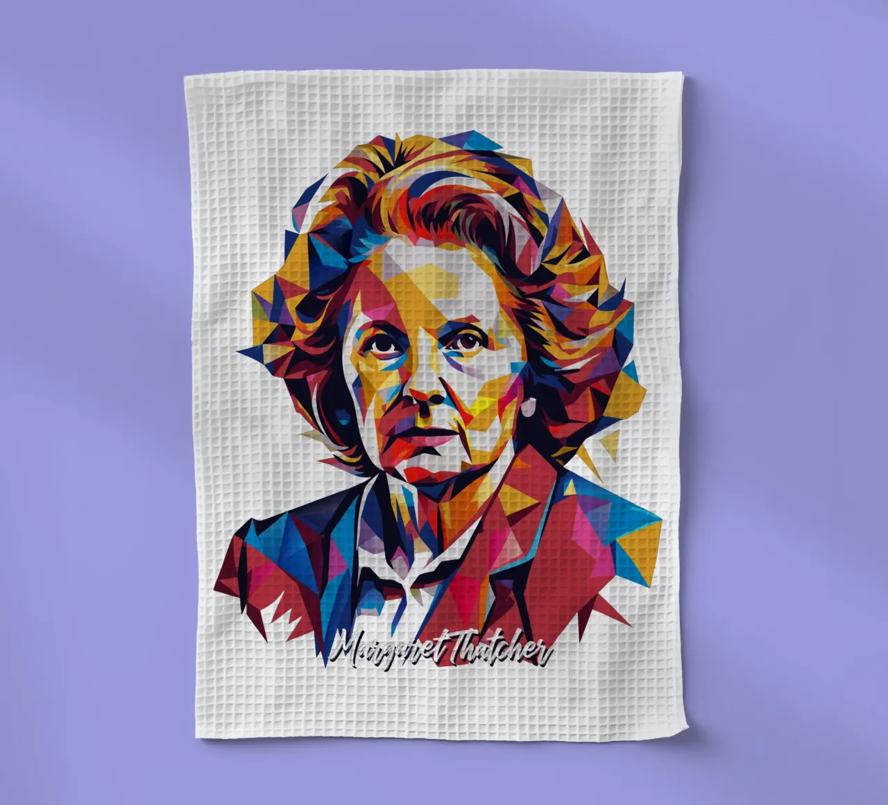 Margaret Thatcher WPAP Pop Art canovaccio da cucina da vectorartnesia