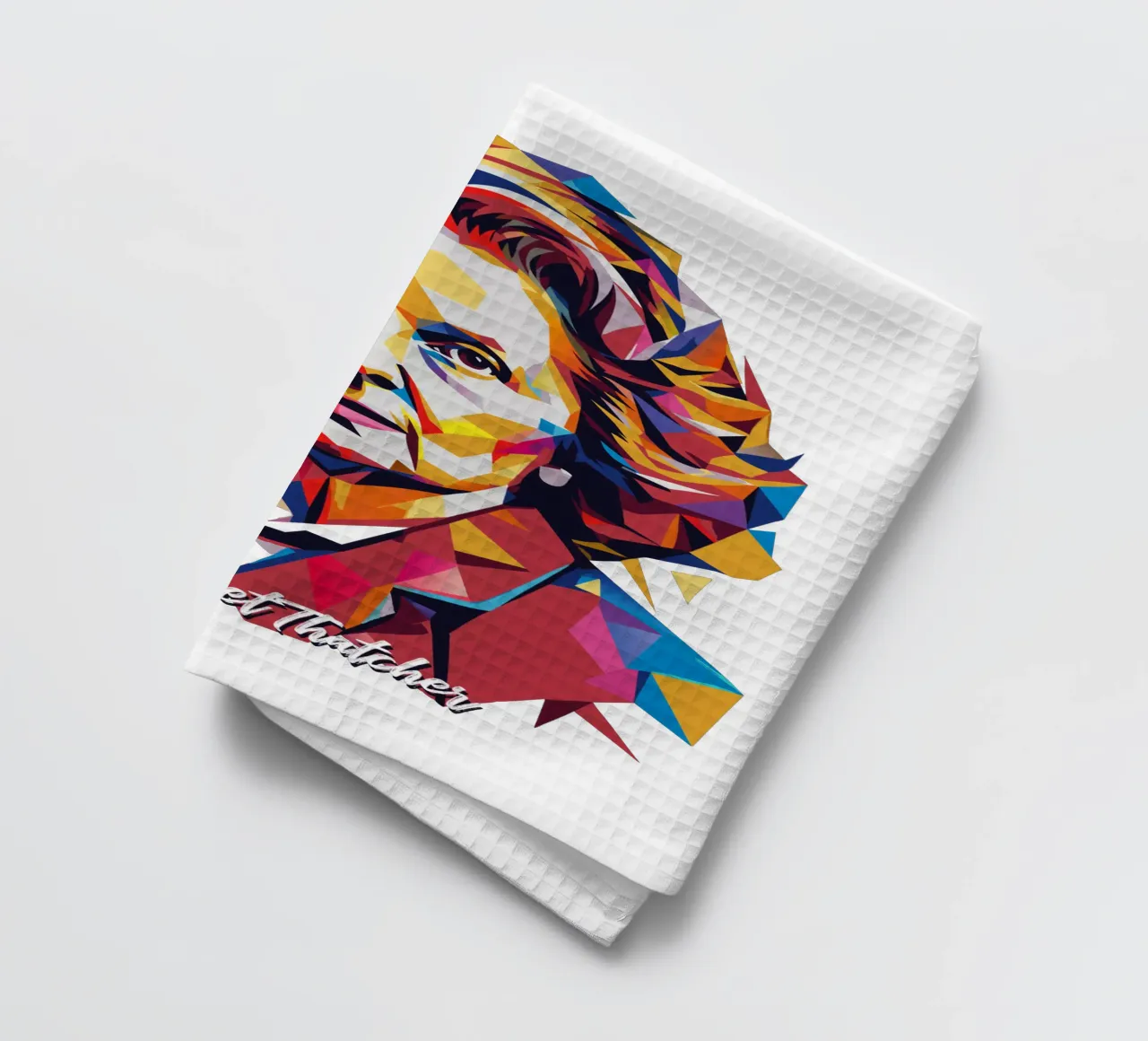 Margaret Thatcher WPAP Pop Art canovaccio da cucina da vectorartnesia
