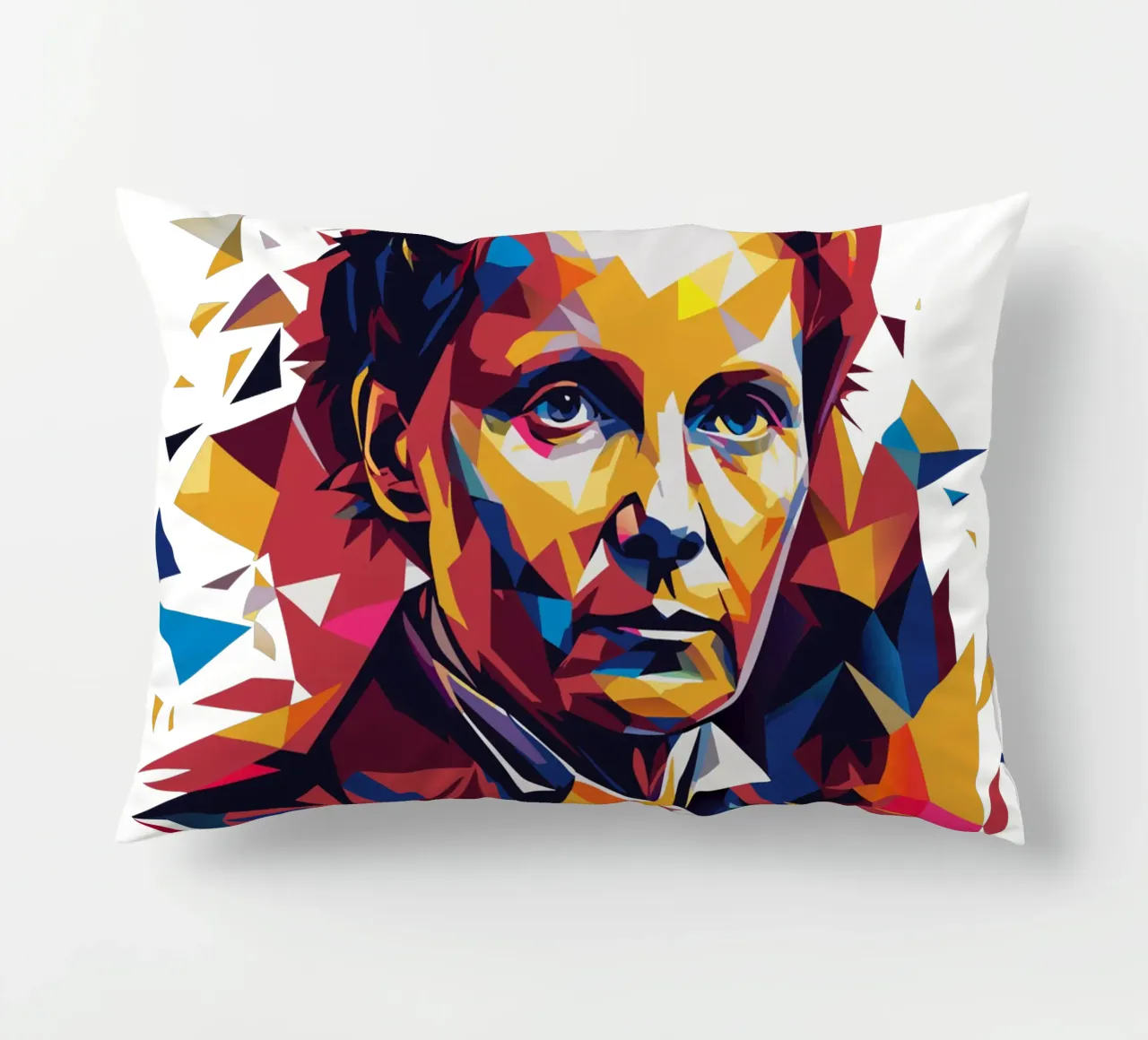 Marie Curie WPAP Pop Art cuscino da vectorartnesia