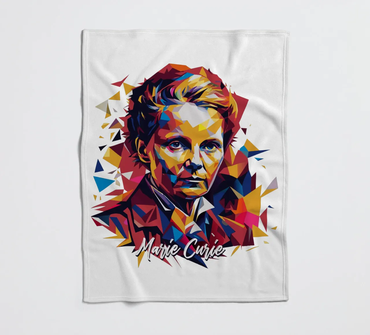 Marie Curie WPAP Pop Art coperta in pile da vectorartnesia