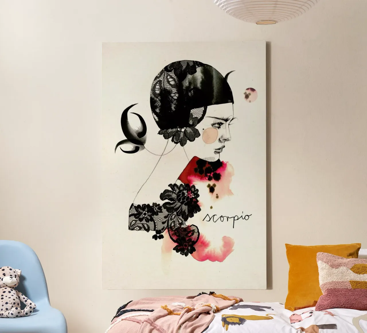 Skorpion canvas met Baklijst van Ekaterina Koroleva