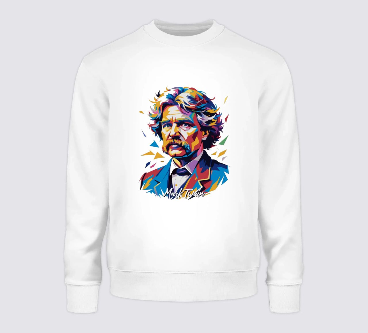 Mark Twain WPAP Pop Art felpa da vectorartnesia