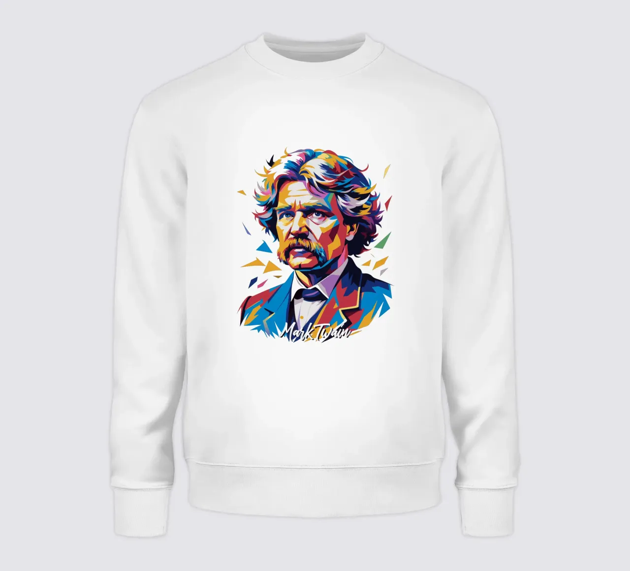 Mark Twain WPAP Pop Art felpa da vectorartnesia