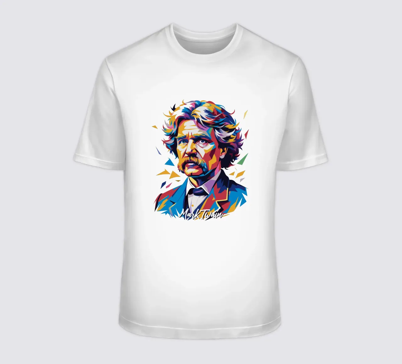 Mark Twain WPAP Pop Art t-shirt da vectorartnesia