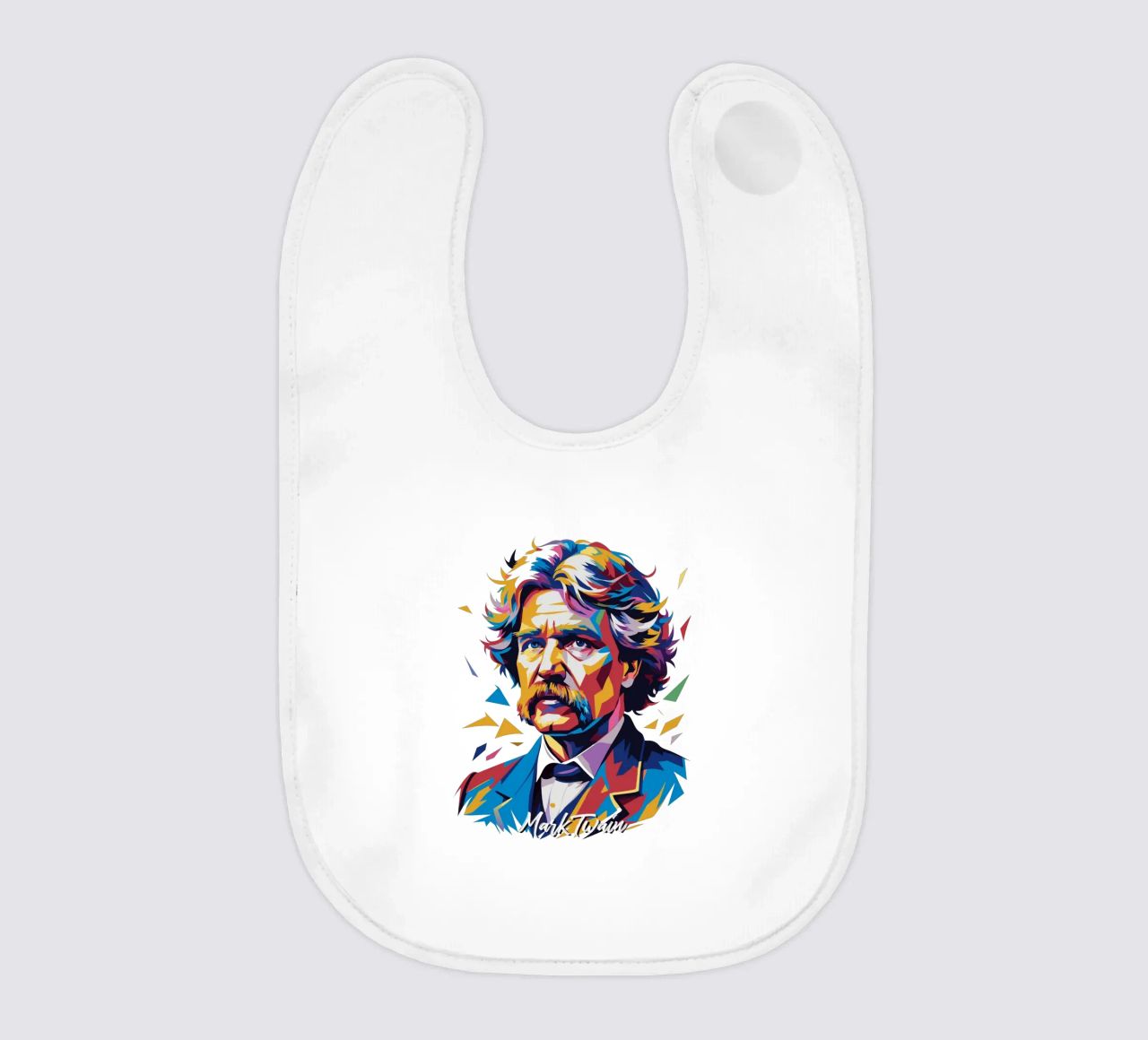 Mark Twain WPAP Pop Art bavaglino da vectorartnesia