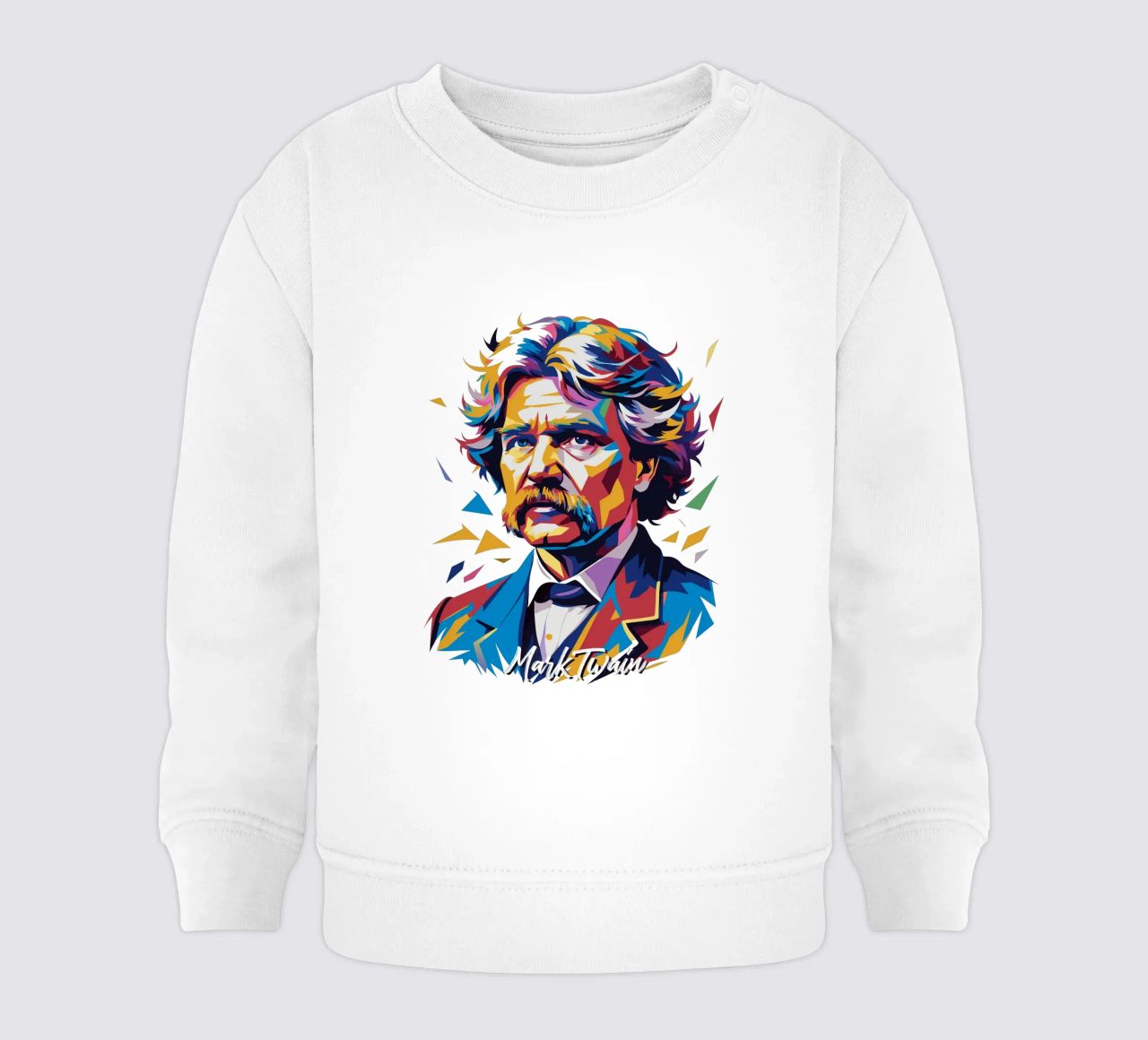 Mark Twain WPAP Pop Art felpa neonato da vectorartnesia