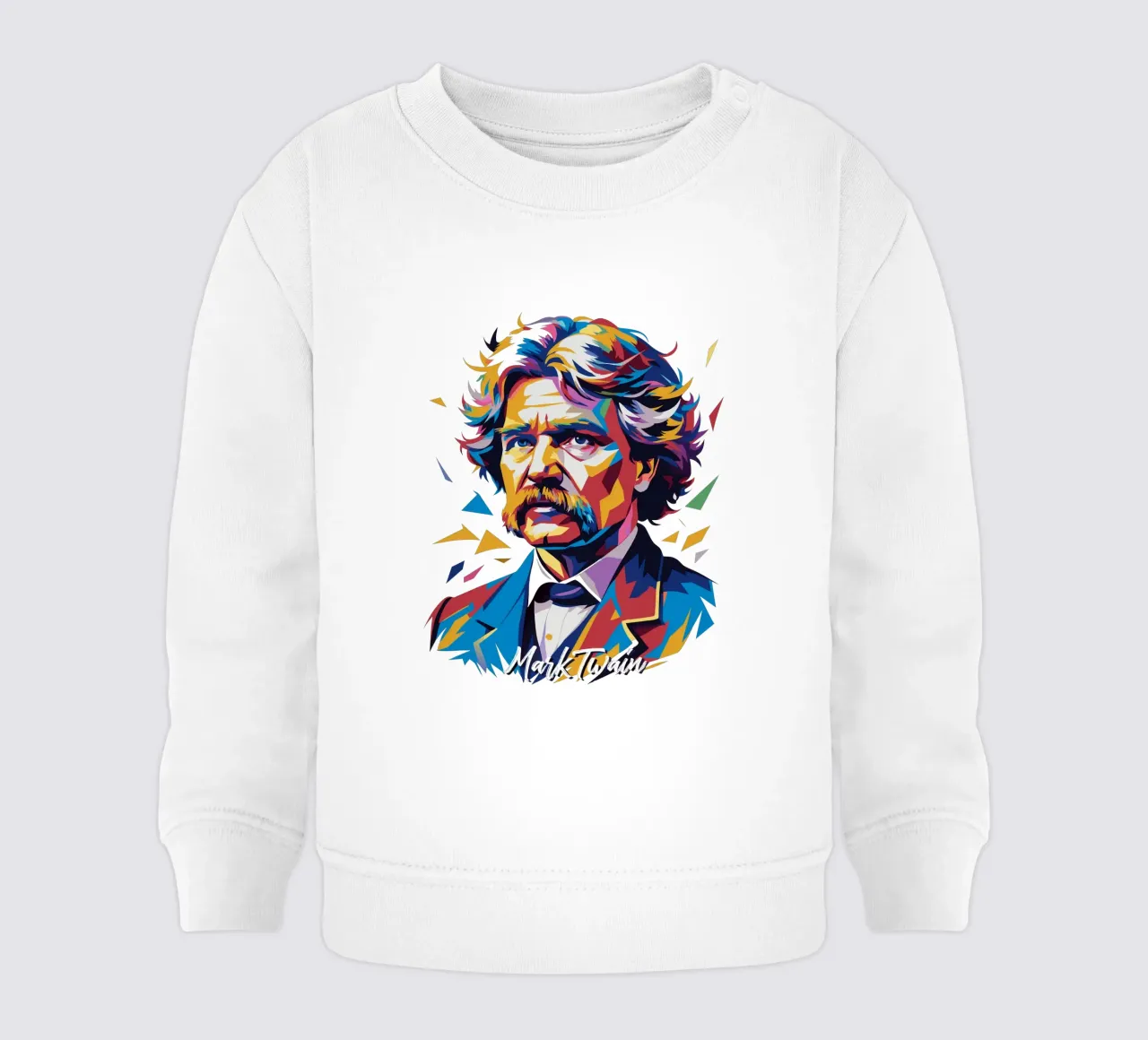 Mark Twain WPAP Pop Art sweat pour bébé de vectorartnesia