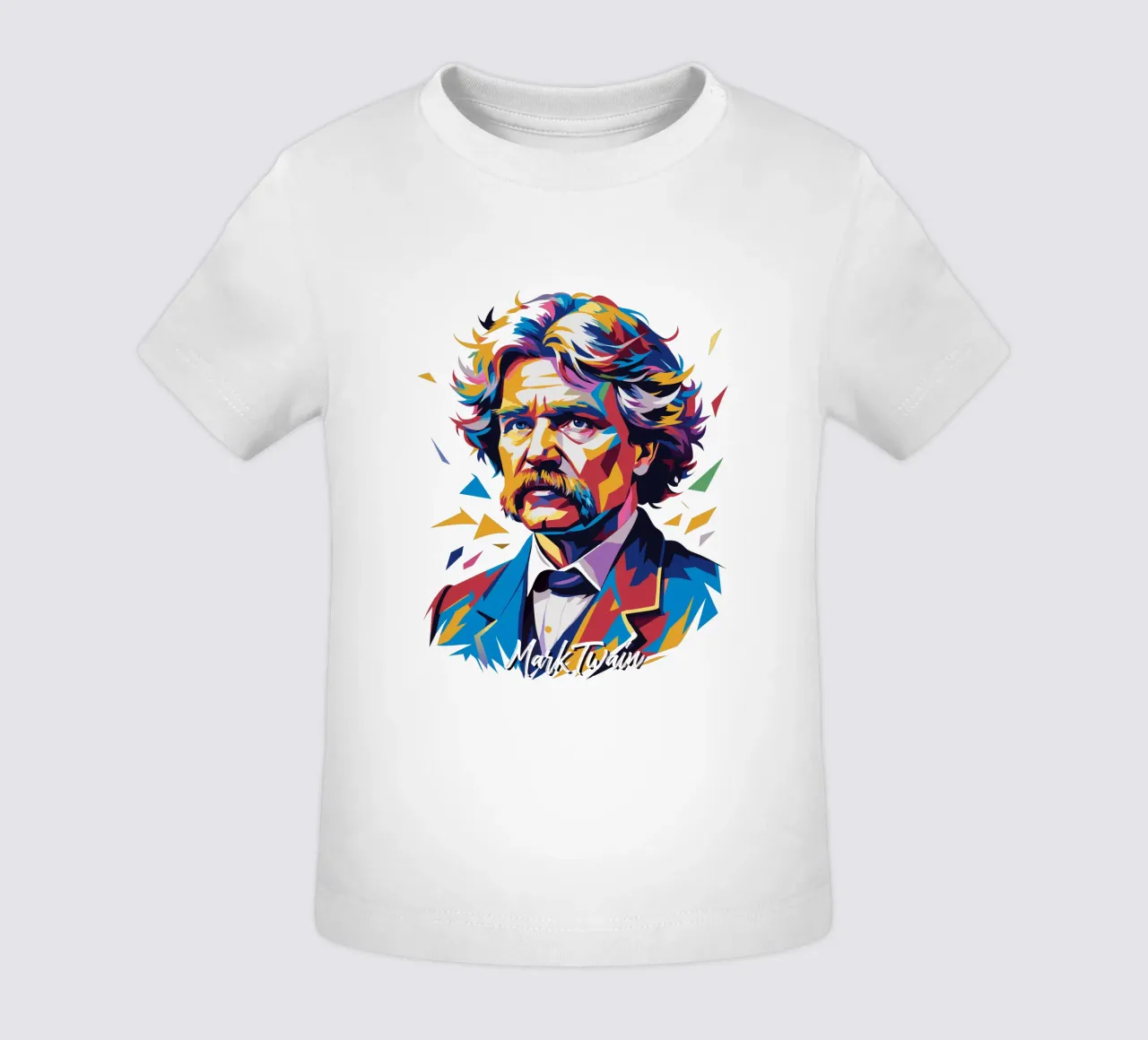 Mark Twain WPAP Pop Art maglietta neonato da vectorartnesia