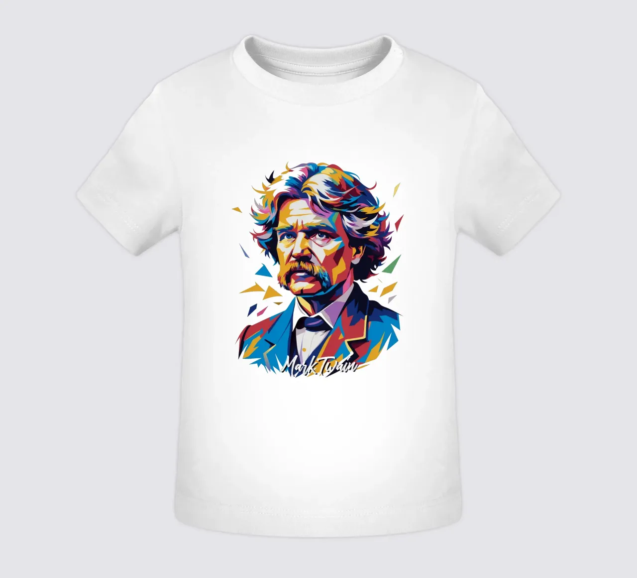 Mark Twain WPAP Pop Art camiseta de bebé de vectorartnesia