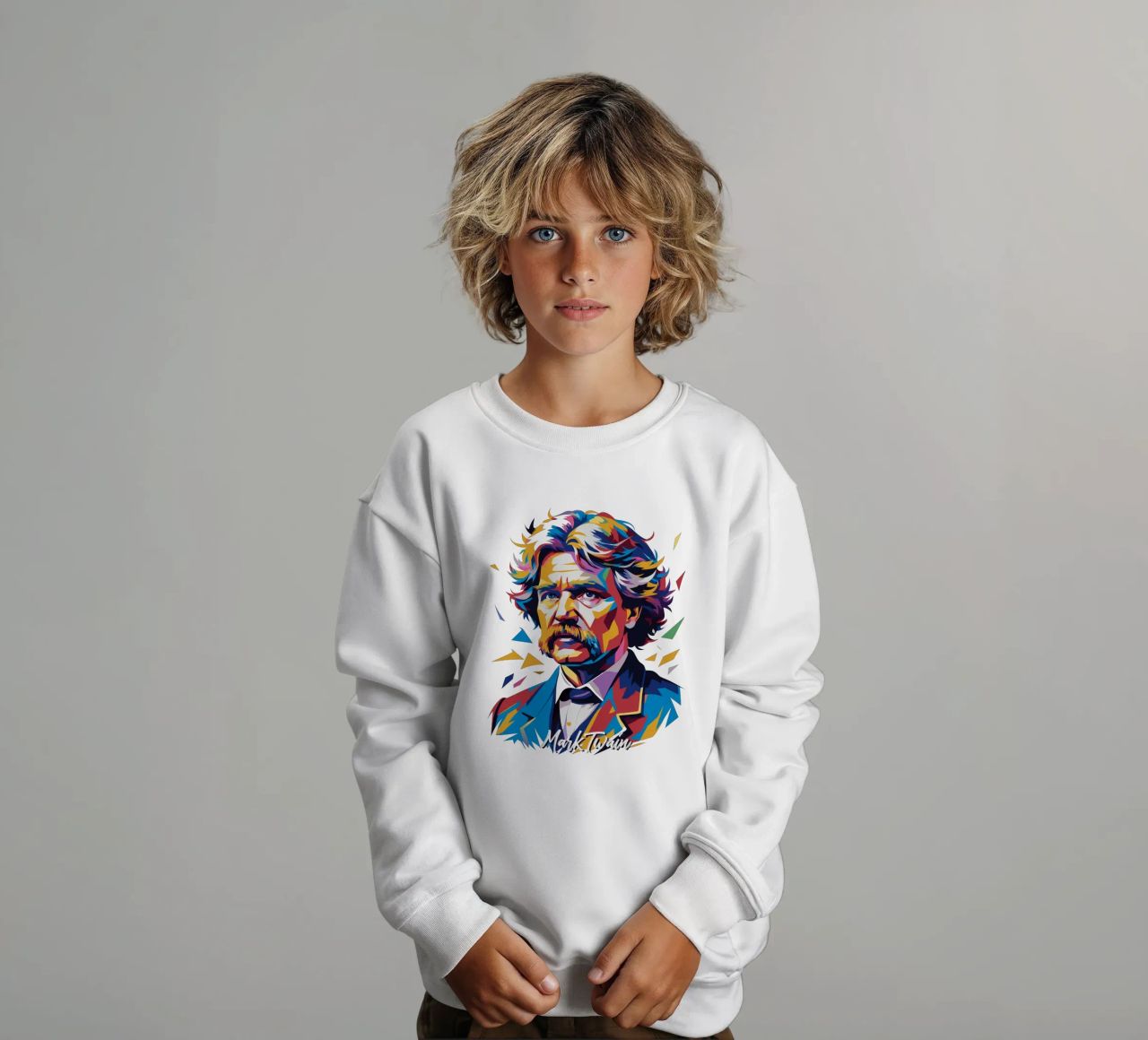 Mark Twain WPAP Pop Art felpa bambino da vectorartnesia