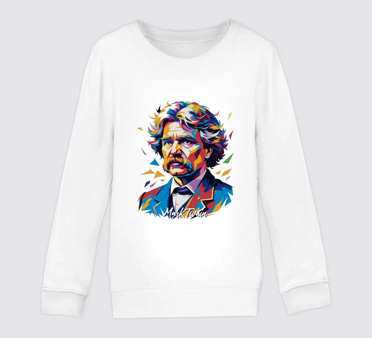 Mark Twain WPAP Pop Art sudadera para niño de vectorartnesia