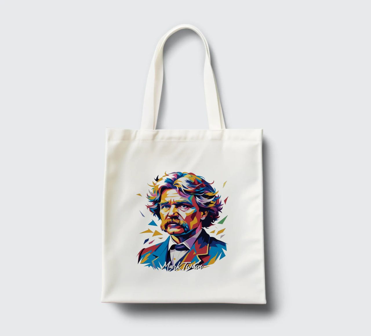 Mark Twain WPAP Pop Art borsa in juta da vectorartnesia