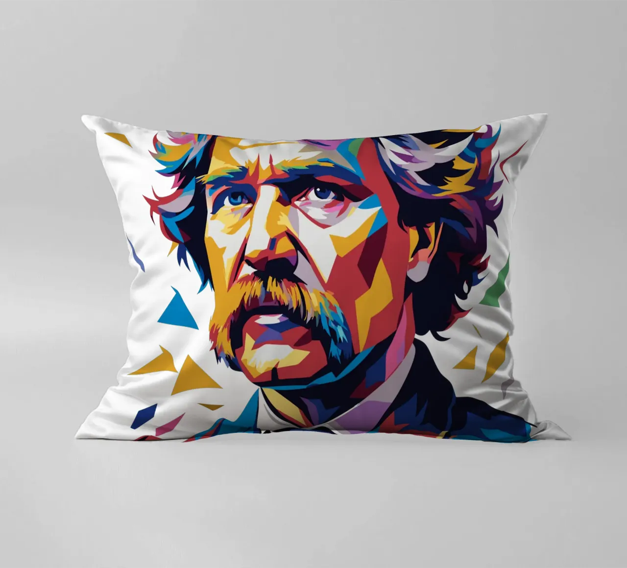 Mark Twain WPAP Pop Art cuscino da vectorartnesia