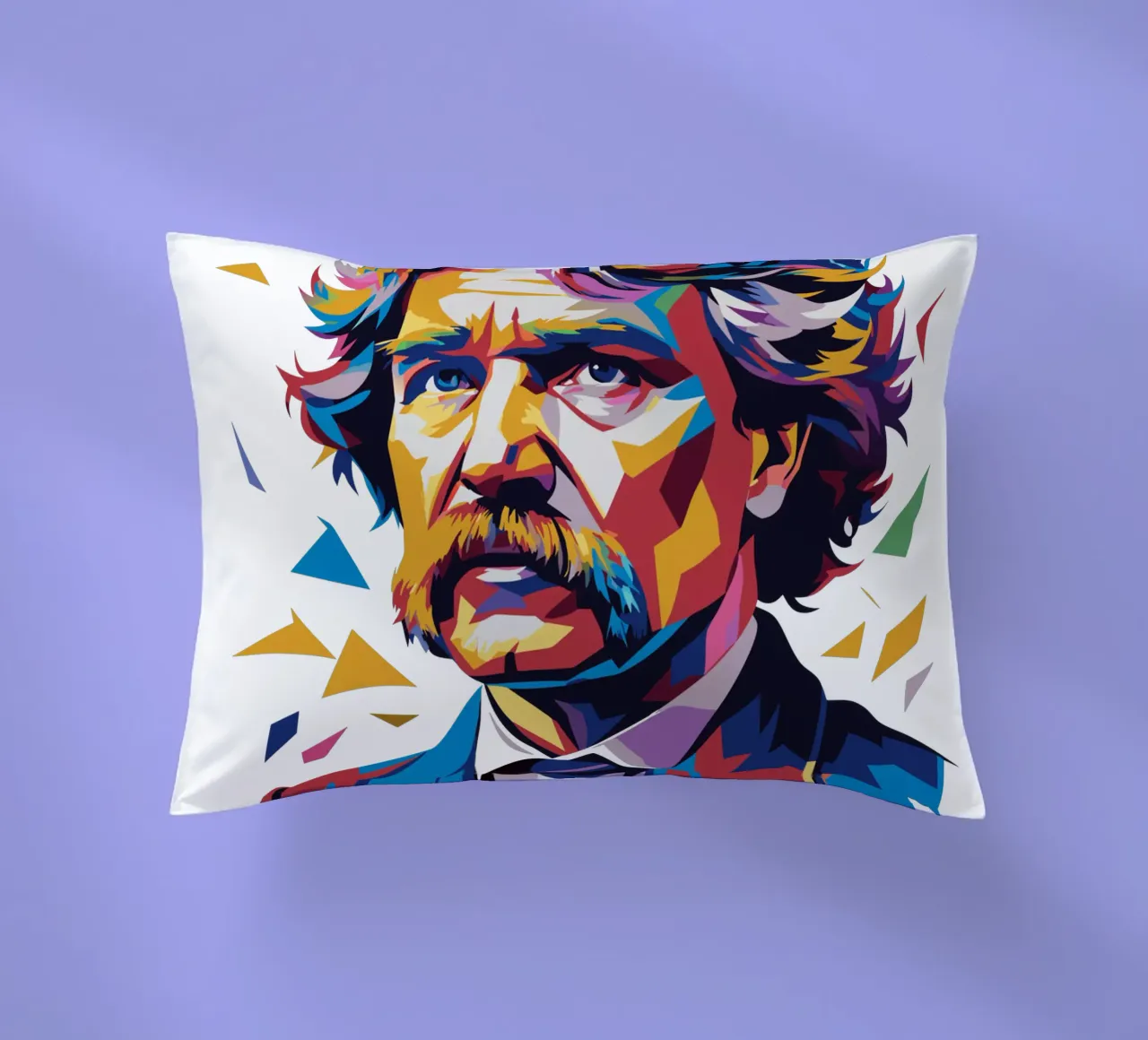 Mark Twain WPAP Pop Art cuscino da vectorartnesia