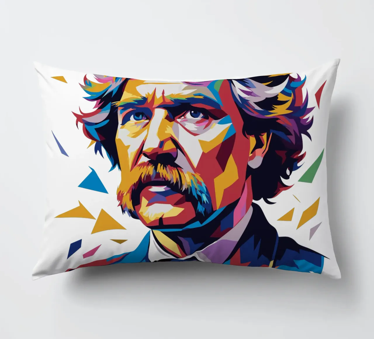 Mark Twain WPAP Pop Art cuscino da vectorartnesia