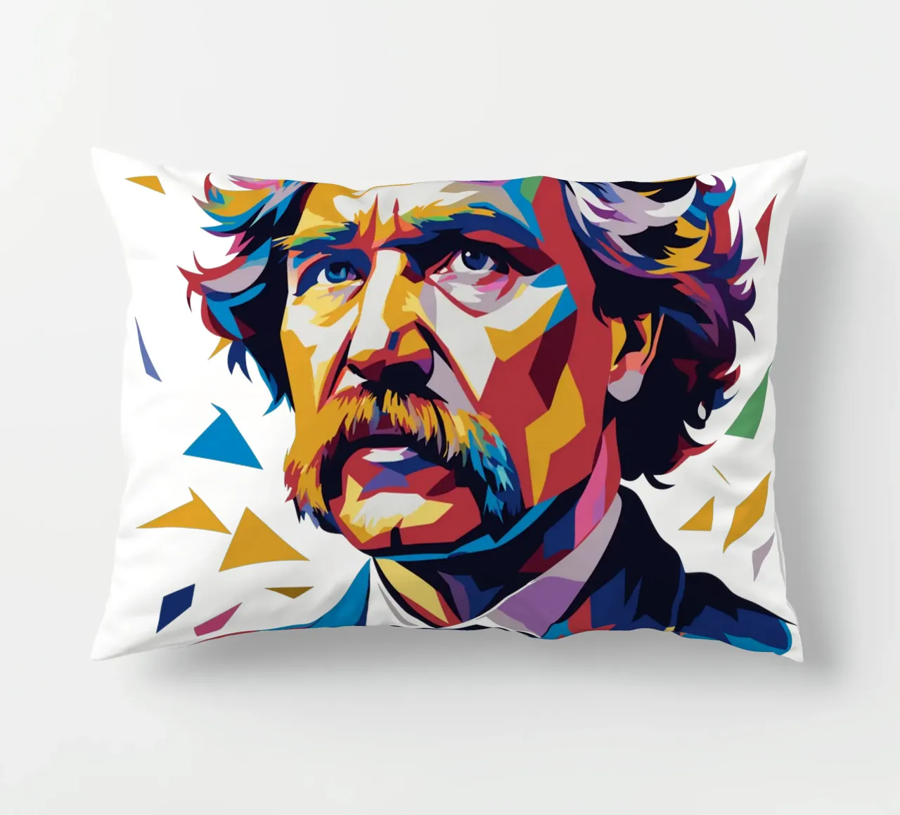 Mark Twain WPAP Pop Art cuscino da vectorartnesia