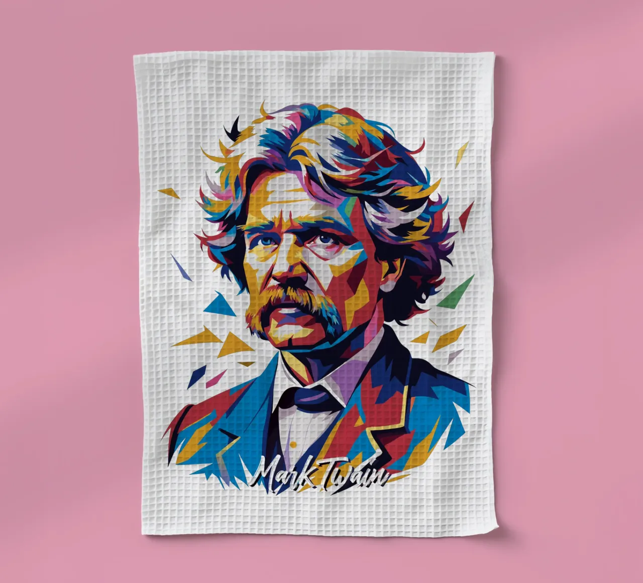 Mark Twain WPAP Pop Art torchon de vectorartnesia