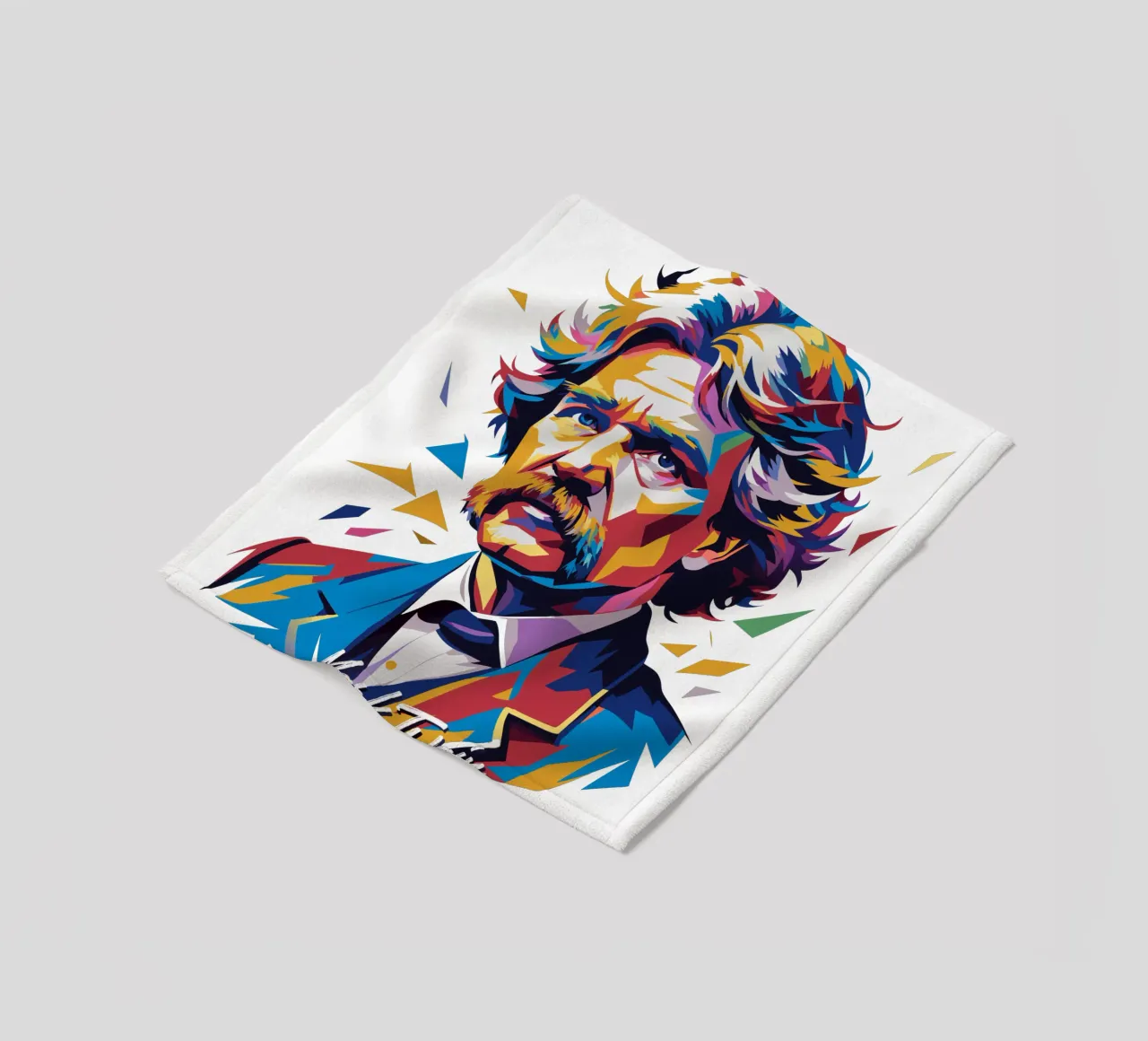 Mark Twain WPAP Pop Art coperta in pile da vectorartnesia