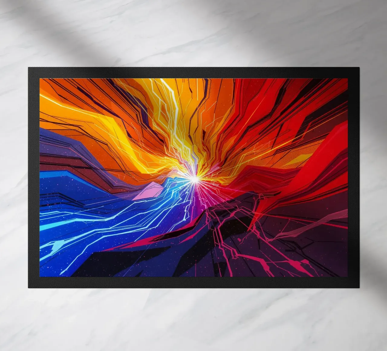 Broken floodlight doormat by CASTILO