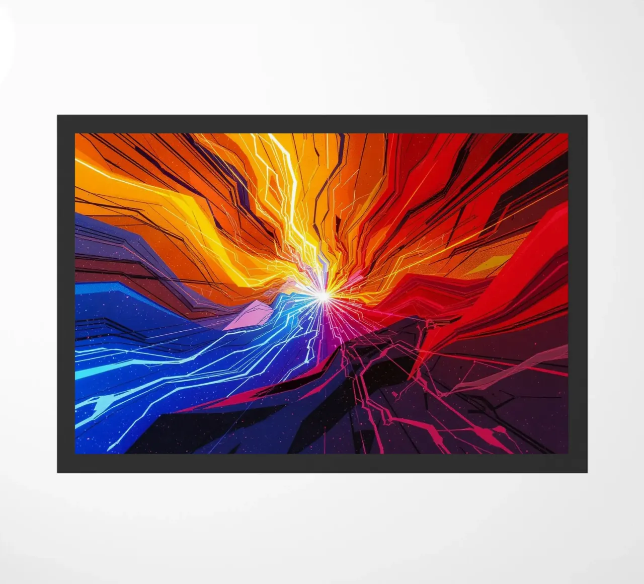 Broken floodlight doormat by CASTILO