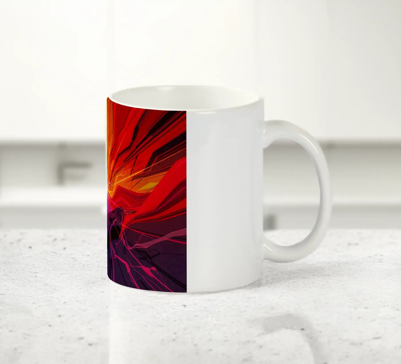 Broken floodlight ceramic mug by CASTILO