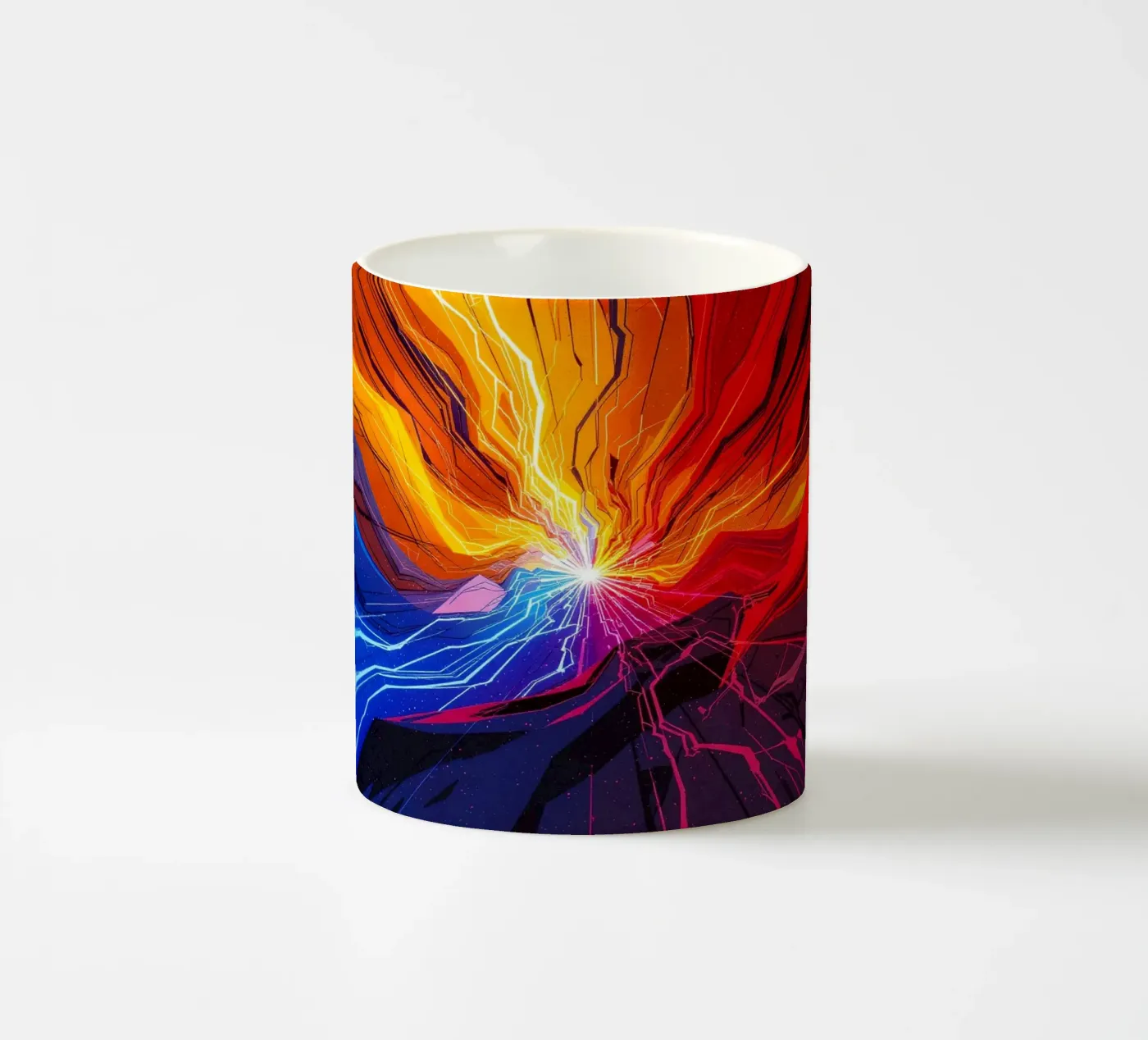 Broken floodlight ceramic mug by CASTILO